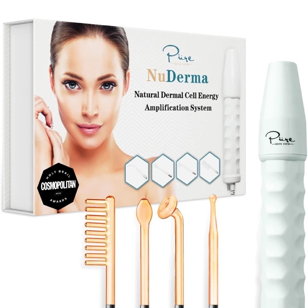 NuDerma Portable Handheld Skin Therapy Wand Machine w/Neon. Never opened!